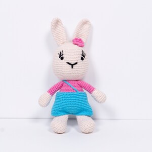 Crochet Bunny Rabbit 100% Cotton| Soft Amigurumi Bunny Plush