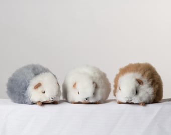 Mini Stuffed Guinea Pig, Alpaca Fur Plush Stuffed Animal
