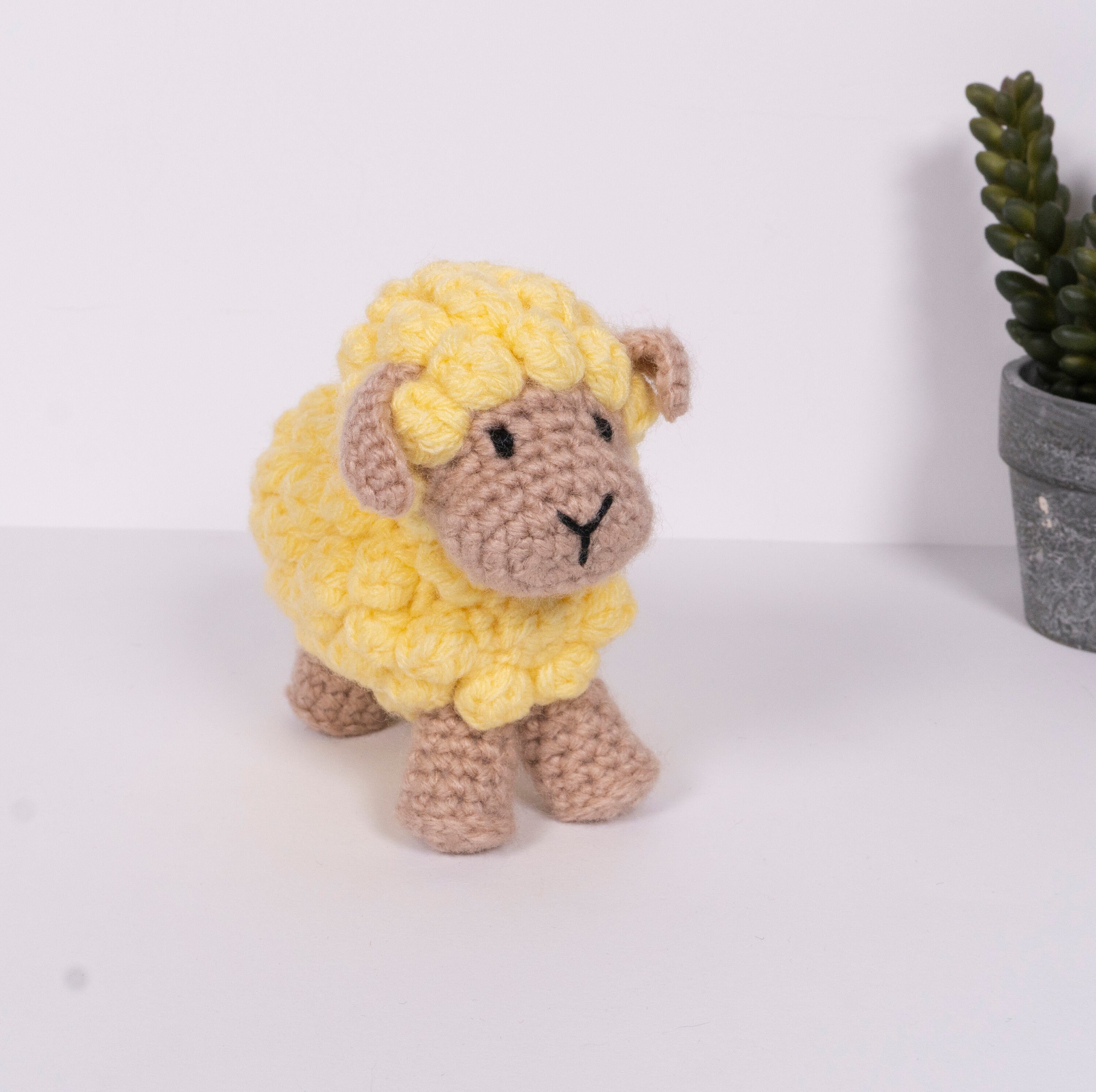 Crochet Sheep Handmade Animal Plush Toy Nursery Ornament Etsy