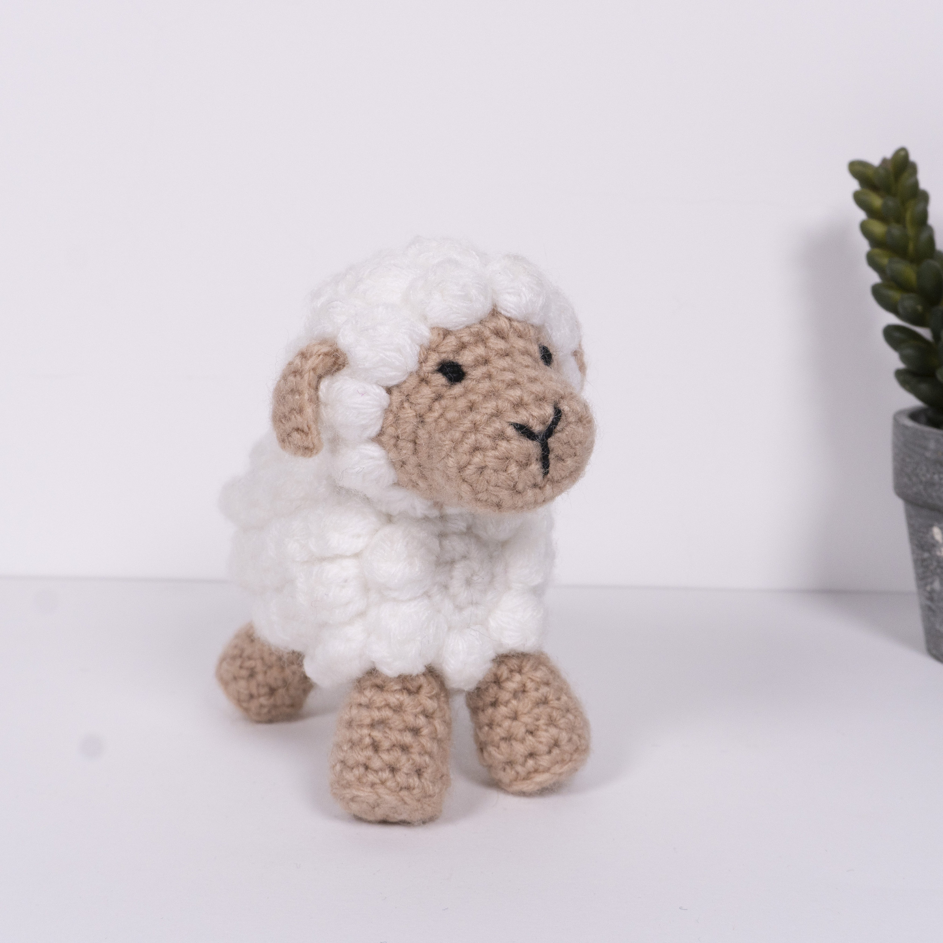 Crochet Sheep Handmade Animal Plush Toy Nursery Ornament Etsy