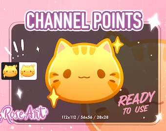 Orange Cat Channel Points for Twitch - Streamers - Emote