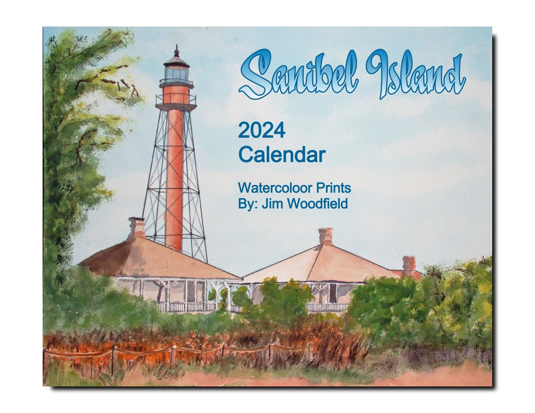 Large 2025 Calendar Sanibel Island Opens to 11x17 12 Etsy
