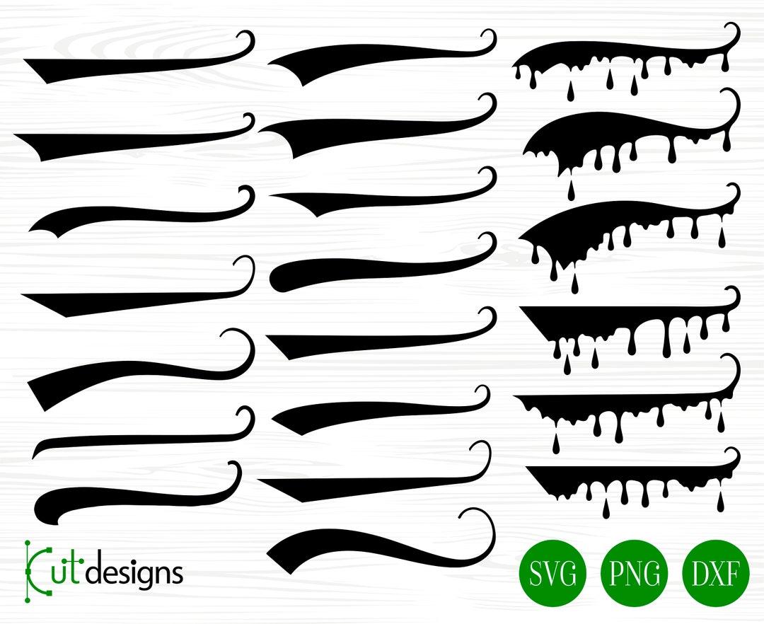 Text Tail Svg Bundle, Swoosh Svg, Swash Svg, Text Underline - So Fontsy