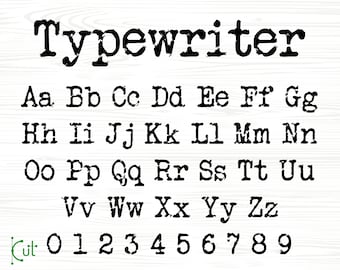 Typewriter Font Type Font American Typewriter Font Old Typewriter Font Vintage Typewriter Font Typewriter Cricut Font Typewriter Script