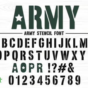 Carattere Stencil Carattere Esercito Carattere Militare Carattere Stencil Militare Carattere Stencil Esercito Carattere Lettere Stencil Carattere Stile Militare Carattere Stencil Cricut