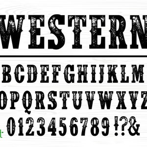 Western-Schrift Wild West-Schrift Old West-Schrift Western-Schriftstile Cowboy-Schriften Old Western-Schrift Cowboy Western-Schrift Western Script Country-Schrift