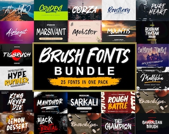 Brush Procreate Fonts Brush Fonts Brush Script Fonts Graffiti Fonts Graffiti  Script Fonts Brush Cricut Fonts Canva Fonts Ttf Otf