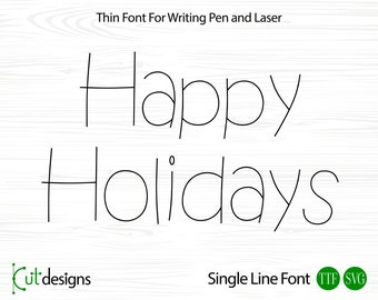 Single Line Font Engraving Font Single Stroke Font Stick Font Single Line Font For Cricut Silhouette Glowforge Font For Laser One Line Font