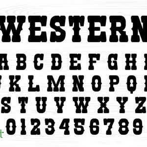 Western-Schrift Wild West-Schrift Old West-Schrift Western-Schriftstile Cowboy-Schrift Old Western-Schrift Cowgirl-Schrift Farmhouse-Schrift Country-Schrift