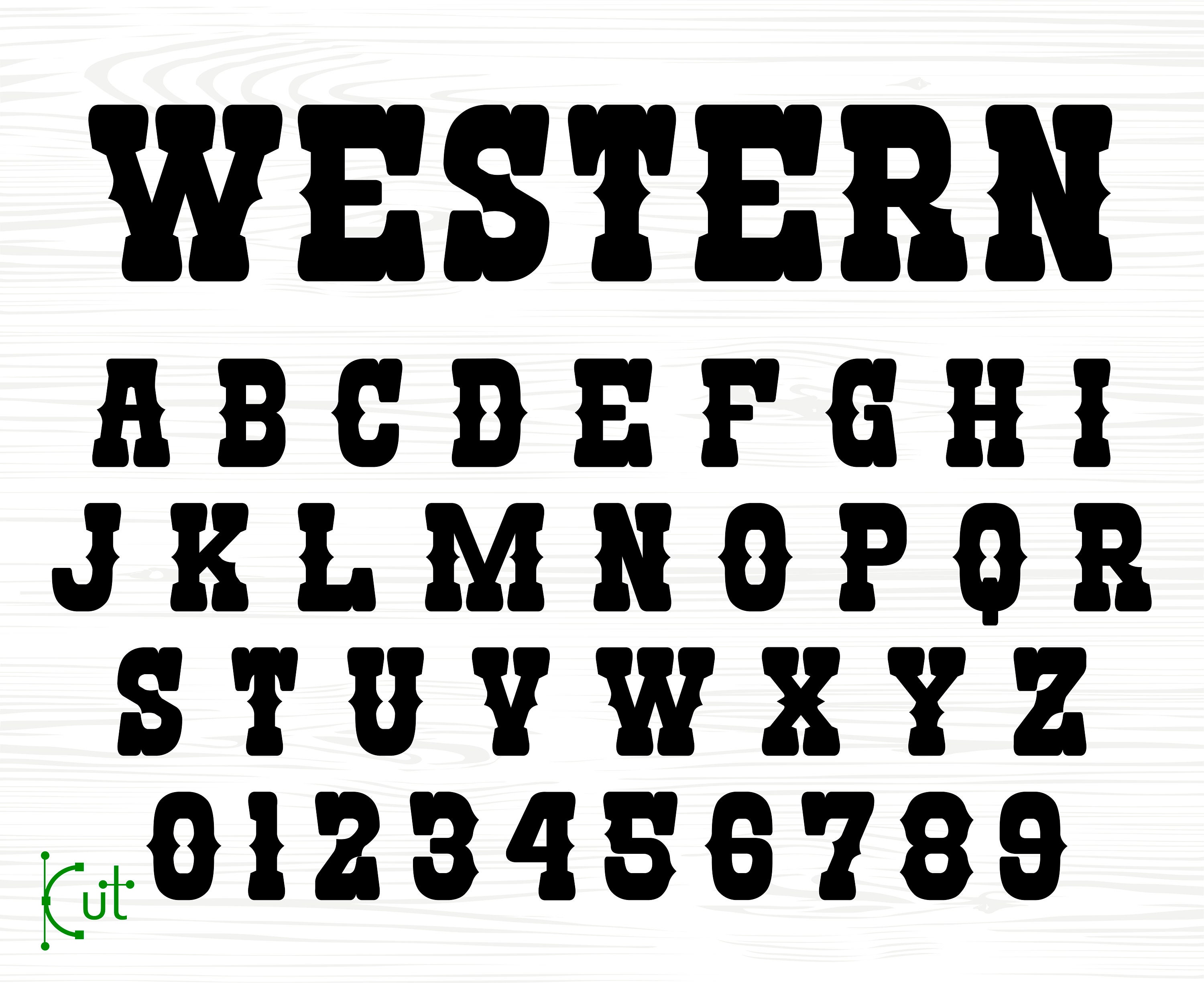 Old West Font Stencils