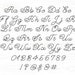 Single Line Font Cursive Engraving Font Single Stroke Font Stick Font ...