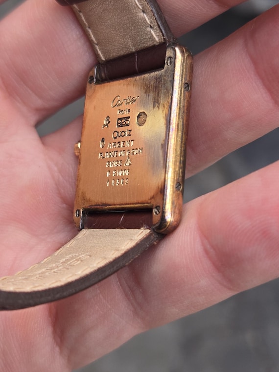 Cartierタンク ヴェルメイユ　クォーツ　ヴィンテージ ヴィンテージ 1980 年代 カルティエ タンク ヴェルメイユ