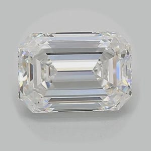Emerald Cut Lab Grown Diamond, 2.0 CT Emerald Cut Lab Created Diamond DE/VS2, Diamond for Custom Engagement Ring, IGI Certified Diamond