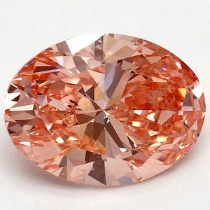 Pink Lab Grown Diamond, IGI Certified Diamond, 2.00ct Oval Cut Diamond, Loose Diamond for Engagement Ring Custom, Handmade by Caratline