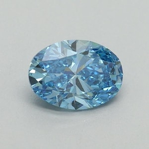 Fancy Vivid Blue Diamond, IGI Certified 2.0CT Oval Lab Grown Diamond, Engagement Ring, or Pendant, Blue Diamond For Women, Birthday Gift