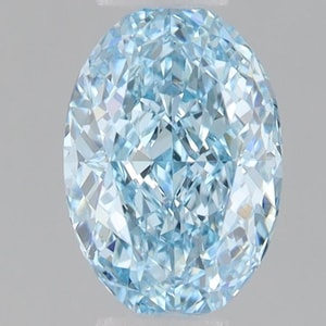 Fancy Blue Lab Grown Diamond, IGI Certified 2.0CT Oval Lab Grown Diamond, Engagement Ring, or Pendant, Blue Diamond For Women, Birthday Gift