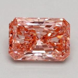 2.00 CT Fancy Vivid Pink Lab Grown Diamond, Radiant Cut Vivid Pink Diamond, Pink Diamond for Engagement Ring, Fancy Color Diamond for Women