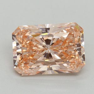 Radiant Cut Pink Diamond, 2.00 CT Fancy Intense Pink Lab Grown Diamond, Pink Diamond for Engagement Ring, Fancy Color Diamond for Women