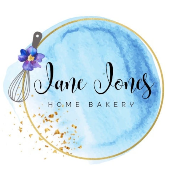 Cake Maker Logo, Cake Business, Baking Business, Business Logo, Editable Logo, Instant Logo, Pretty Logo