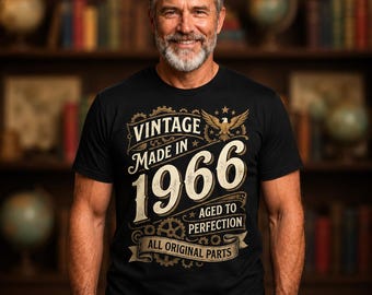 Camiseta vintage de 1966, regalo perfecto para el 60 cumpleaños.