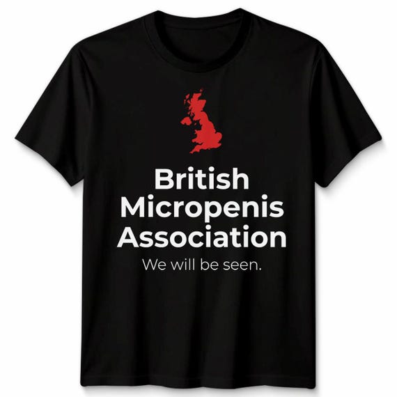 British Micropenis Association Unisex T Shirt Funny Embarrassing Stag Do Humorous Joke Apparel