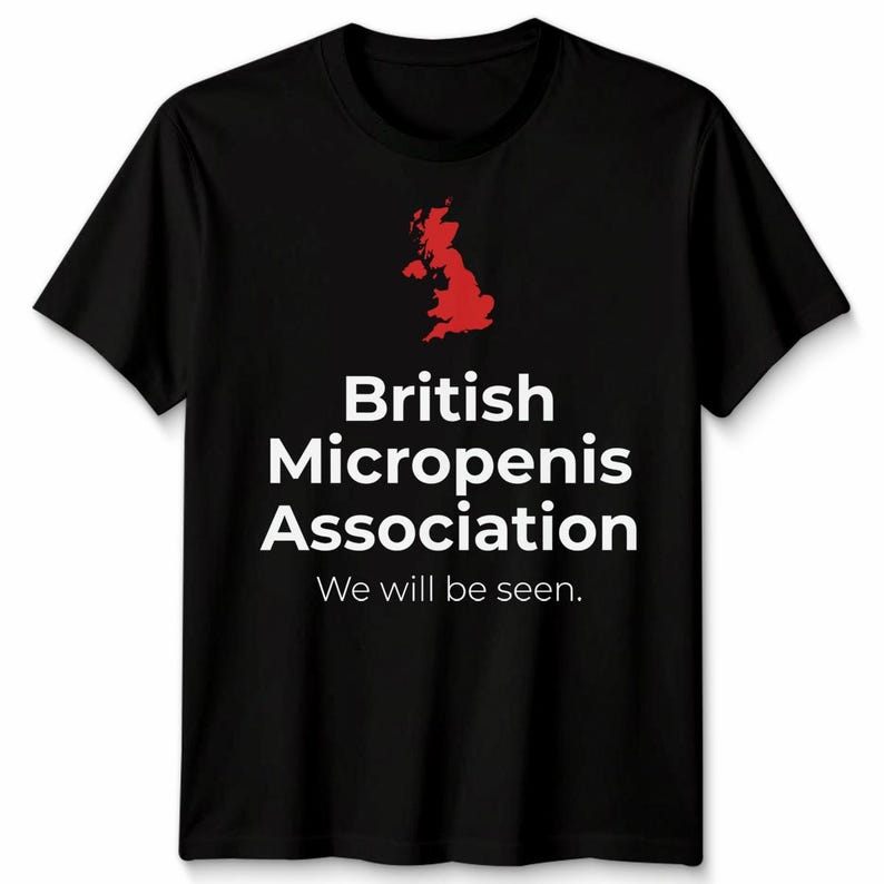 Camiseta unisex de la Asociación Británica de Micropene, divertida y vergonzosa, para despedidas de soltero. imagen 1