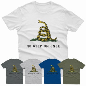 No Step on Snek Gadsden Flag Meme Snake 1 Soft Enamel Pin