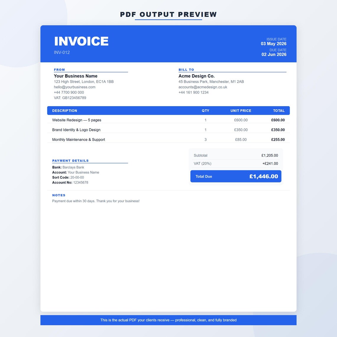 Invoice Generator App | Offline Invoice Maker | No Subscription ...