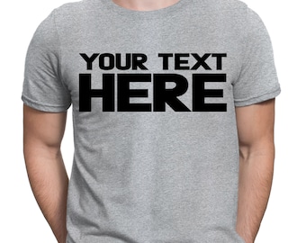 Personalized Cotton T-shirt: Custom Text, Logo Printed Top