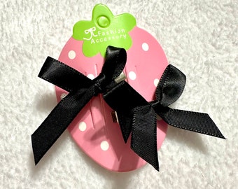 Mini handmade bow clips