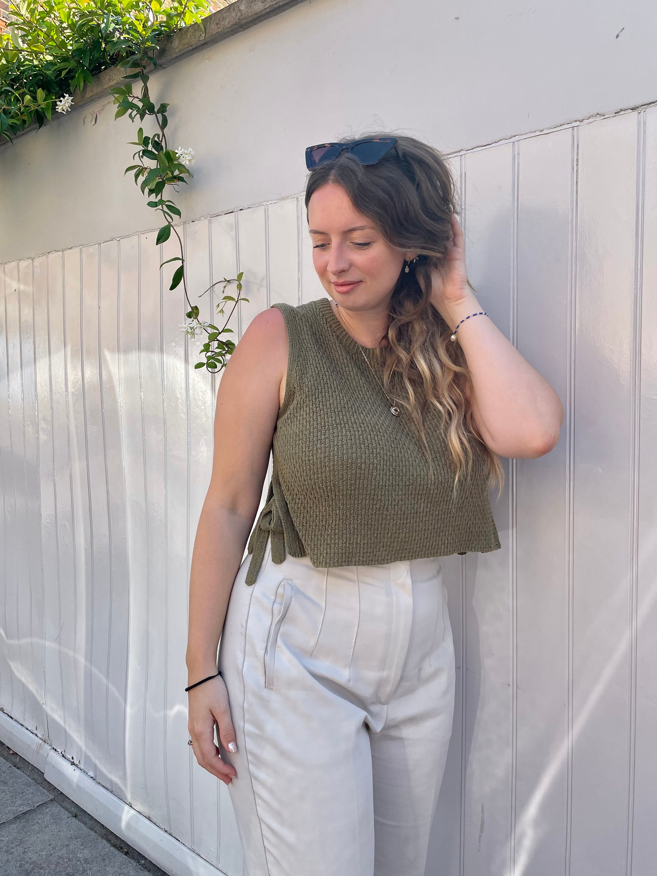 05 Tie Side Tank | Knitting Pattern - Etsy