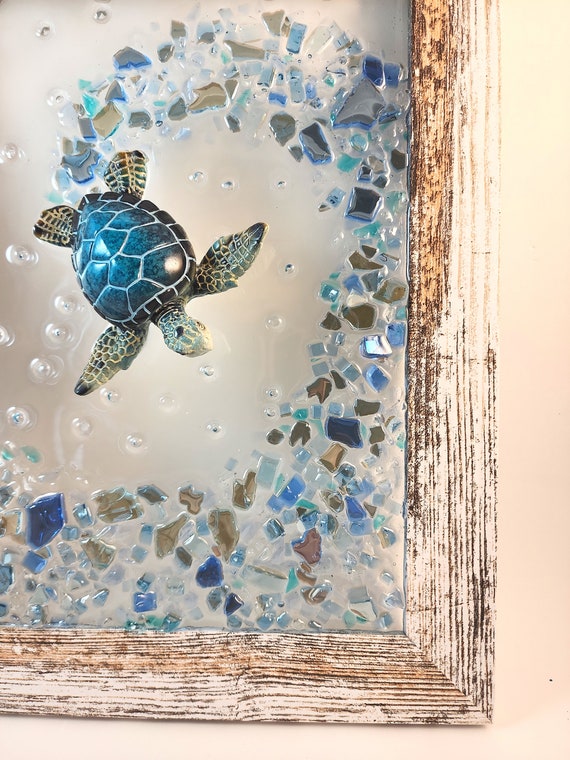 Glass Resin Turtle 
