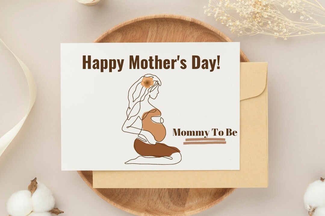 Serene Pregnant Mothers Day Card View Nature Serene Pregnant Mothers Day Card View Nature