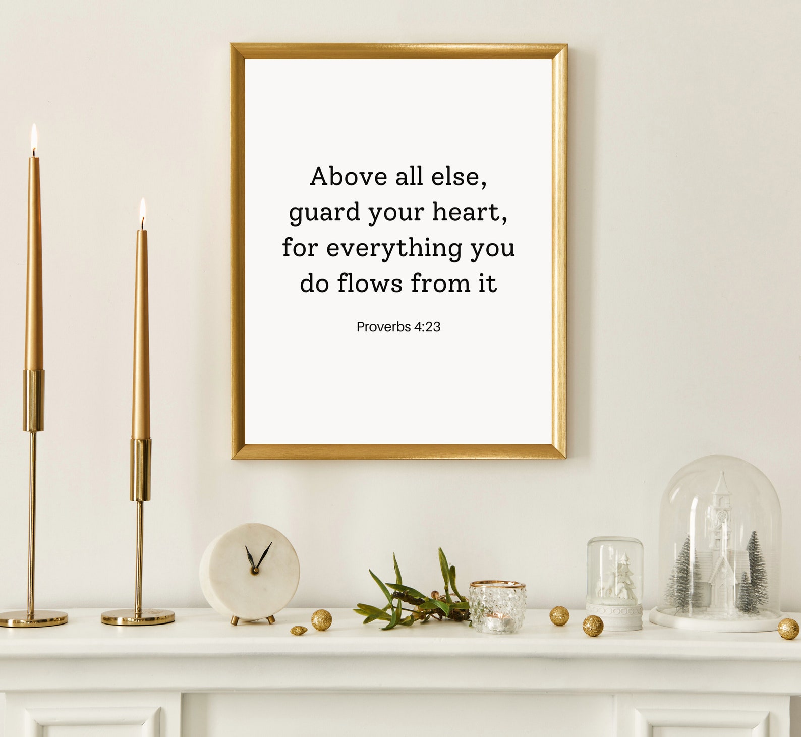 Proverbs 423 Guard Your Heart Bible Verse Print Bible Verse Etsy