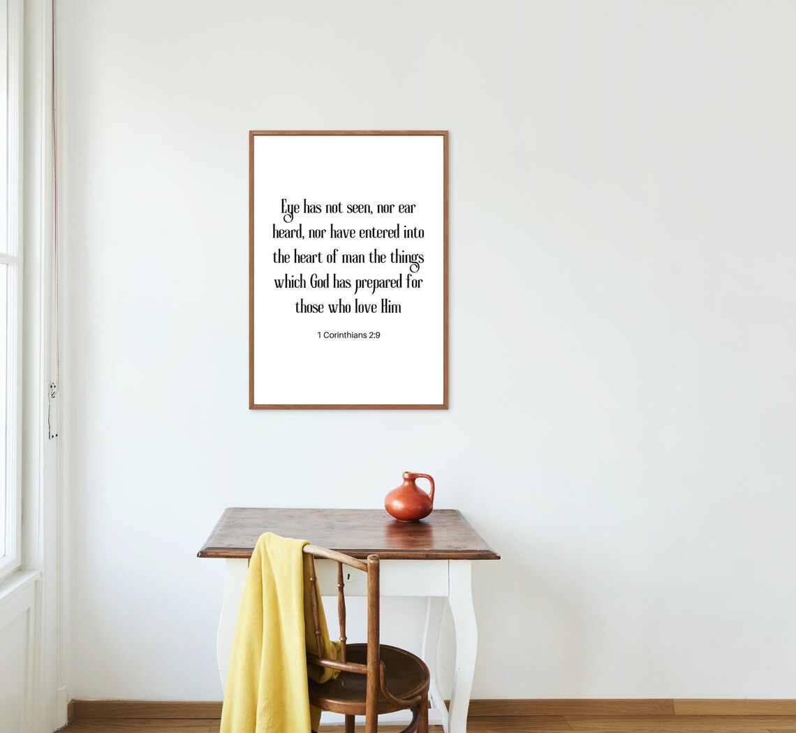 1 Corinthians 29 Eye Has Not Seen Bible Verse Print Bible Etsy