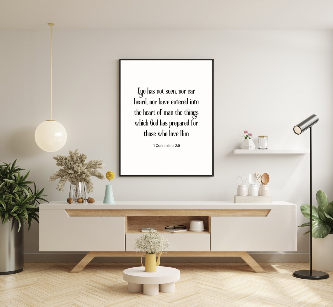 1 Corinthians 29 Eye Has Not Seen Bible Verse Print Bible Etsy