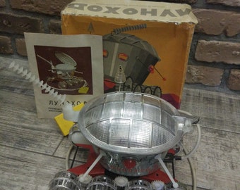 Vintage Collectible Soviet Tin Remote control Toy Lunokhod Moonrover