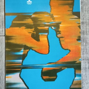 Oryginalny plakat z tektury vintage Radzieckie Igrzyska Olimpijskie Moskwa 1980 #22