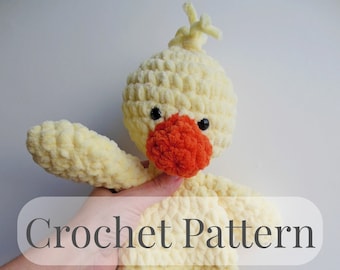 PATRÓN DE CROCHET Pato - Oscar el Pato / Peluche de Ganchillo / Pato Lovey / Pato de Ganchillo