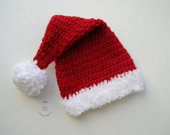 SCHEMA ALL'UNCINETTO Cappello di Babbo Natale Cappello di