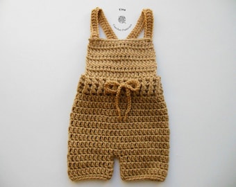CROCHET PATTERN Baby Romper, Baby Bodysuit, Crochet Overall, Photo Prop, Shower Gift, PDF Download | Sizes Newborn - 24 Months