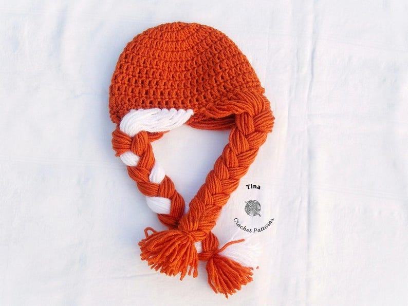 CROCHET PATTERN | Princess Anna Wig, Halloween Hat, Photo Prop, Shower Gift, PDF Download, Easy | Sizes from Baby to Adult image 1