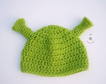 Crochet Shrek Hat - Etsy UK