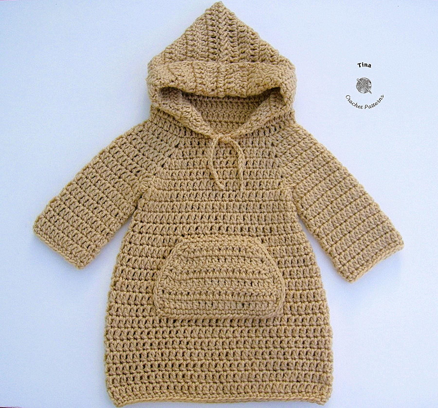 CROCHET PATTERN Baby Hoodie Dress, Photo Prop, Shower Gift, PDF Download,  Easy | Sizes 012 Months - Etsy Canada