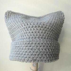 CROCHET PATTERN No Sew Cat Ear Beanie Cat Lovers Hat Pattern Pdf Beginner Friendly DIY Trendy Cat Hat Instant Digital Download Size Adult