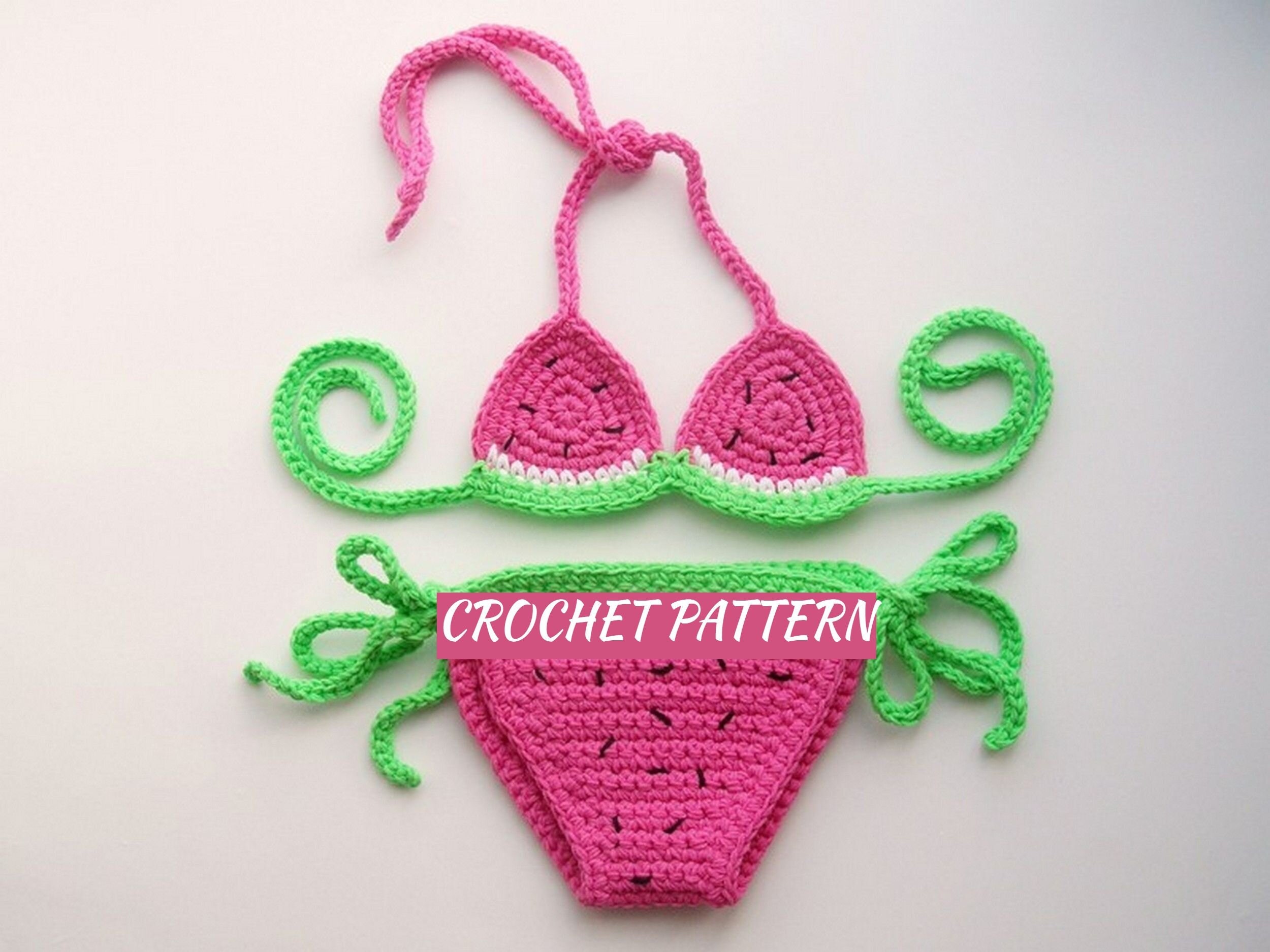 PATRON DE GANCHILLO Conjunto de bikini de sandia para bebe Bikini de crochet para bebe Traje de bano de crochet Accesorio fotografico para nina Tallas 6 a 9 9 a 12 meses Etsy Espana