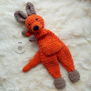 CROCHET Kangaroo PATTERN - Roxy the Kangaroo Plush Snuggler | Kangaroo Amigurumi | Easy Crochet Pattern | Crochet Animal