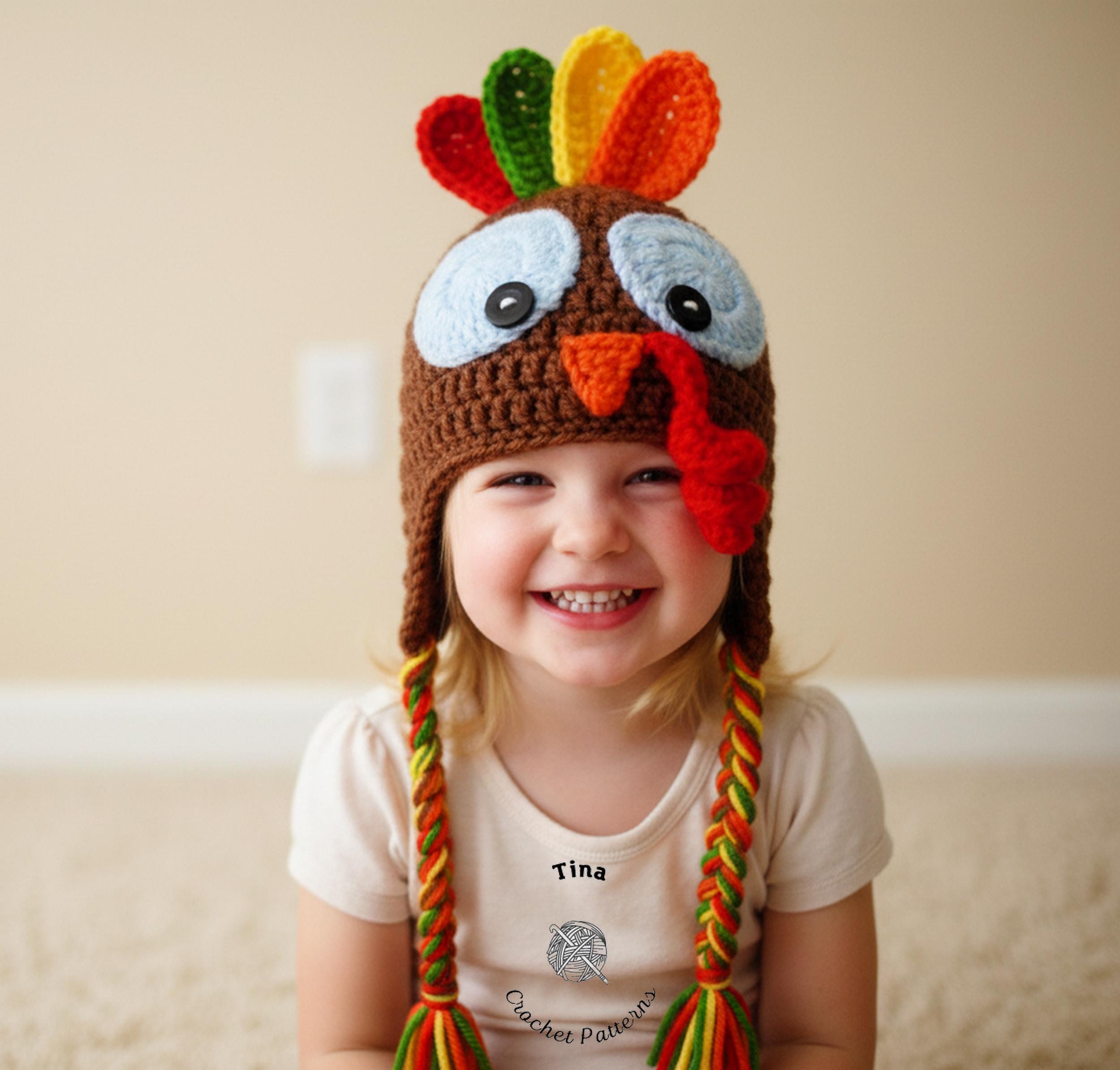 39 Turkey Crochet Patterns for Festive Thanksgiving Decorations 26 Crochet Pattern Turkey Earflap Hat