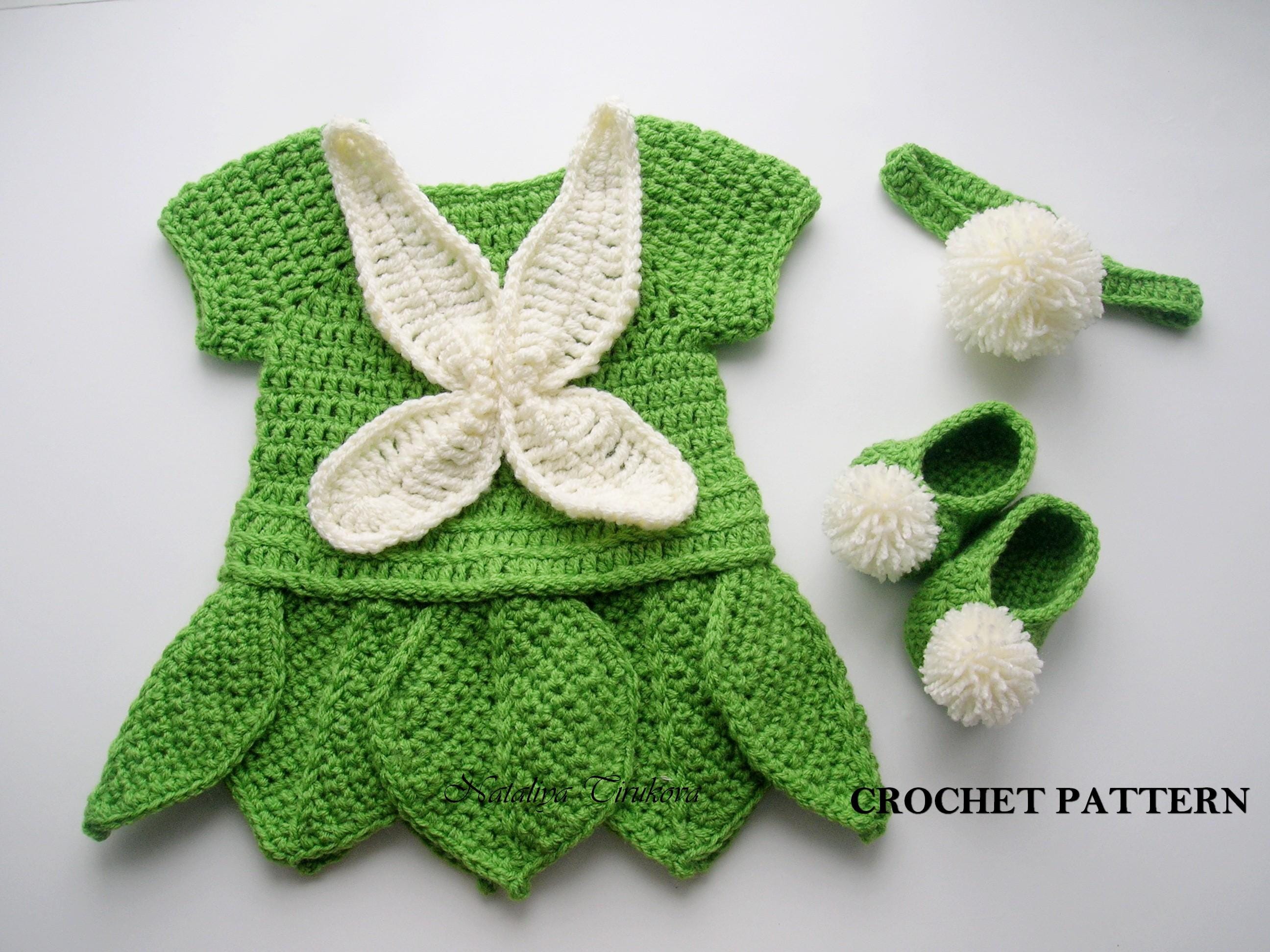 crochet tinkerbell dress pattern Crochet Tinkerbell Baby Costume Pattern