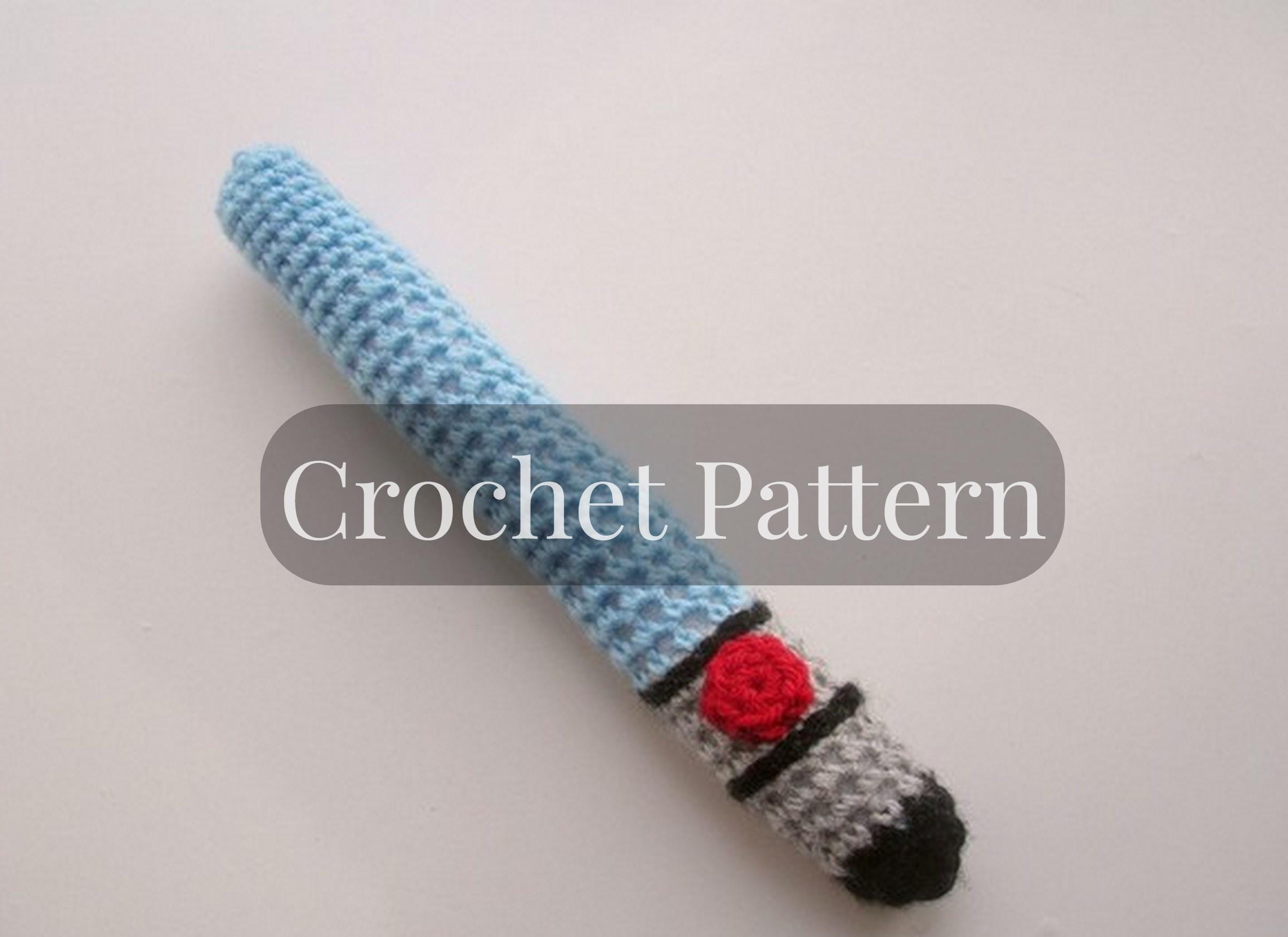 30 Creative Paper Crochet Ideas for Playful Blankets, Decor, and Amigurumi Patterns 17 Light Saber Crochet Pattern